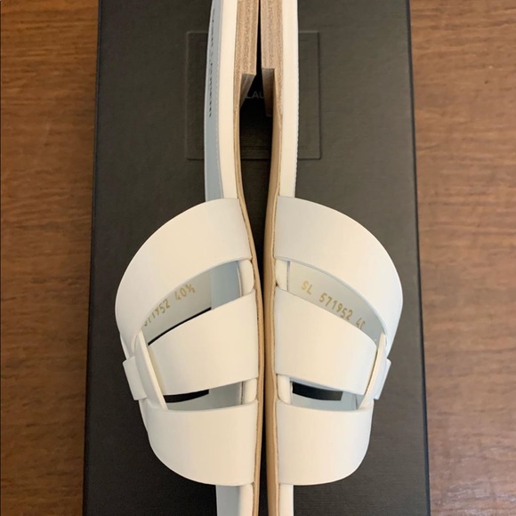 Saint Laurent Woven Leather Sandal - Picture 2 of 3